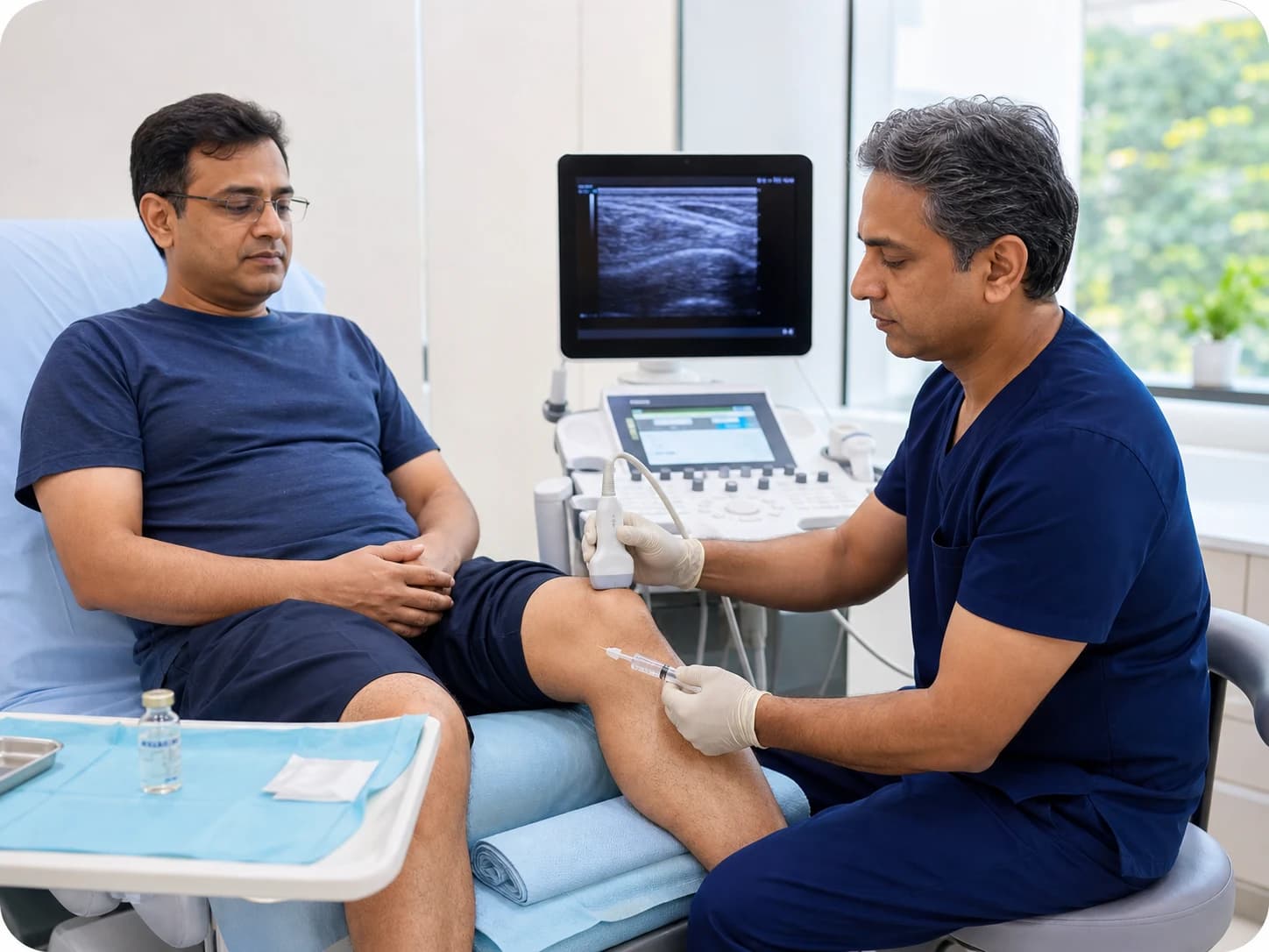 Ultrasound-guided prolotherapy injection for knee pain